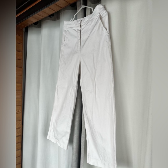 Aritzia/ Babaton Straight Leg White Pants - Picture 2 of 16